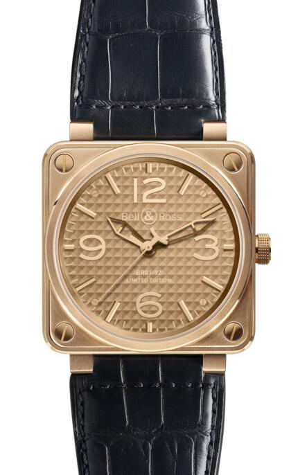 Swiss Luxury Bell and ross BR 01-92 Gold Ingot Replica watch